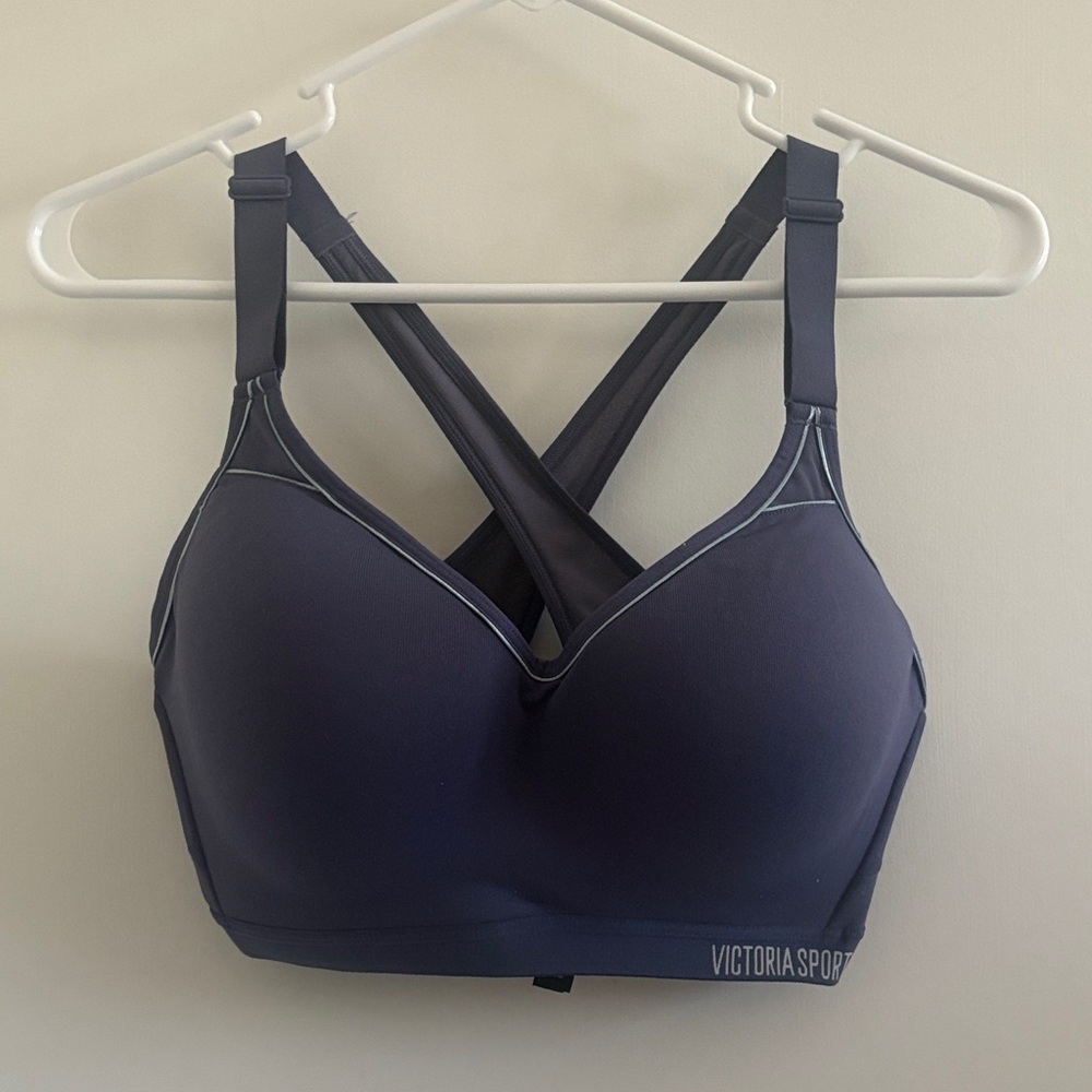 Victorias Secret Navy High-Support Crossback Sports Bra